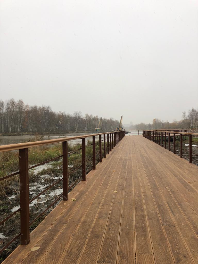 Над рекой Глухаркой в Петербурге протянули экотропу
