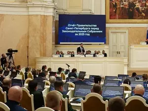 У Корабельникова трижды отключался микрофон во время доклада перед депутатами