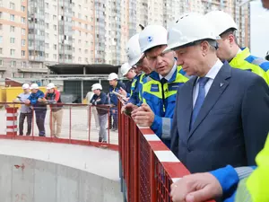 Щит "Надежда" вышел на поверхность на новом участке зеленой ветки метро